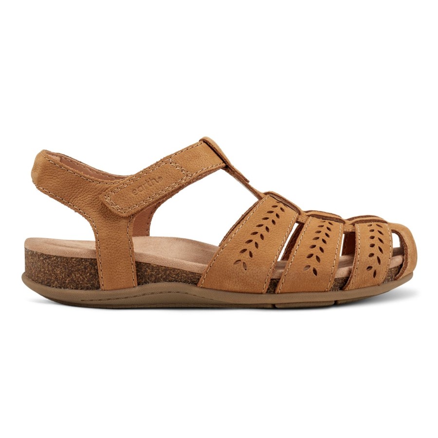 Casual Earth Shoes | Birdy Casual Round Toe Slip-On Sandals Medium Natural