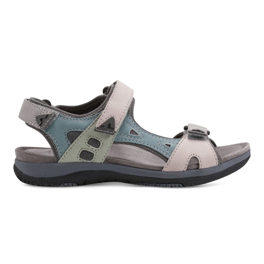 Casual Earth Shoes | Skylar Round Toe Lightweight Casual Flat Sandals Light Purple