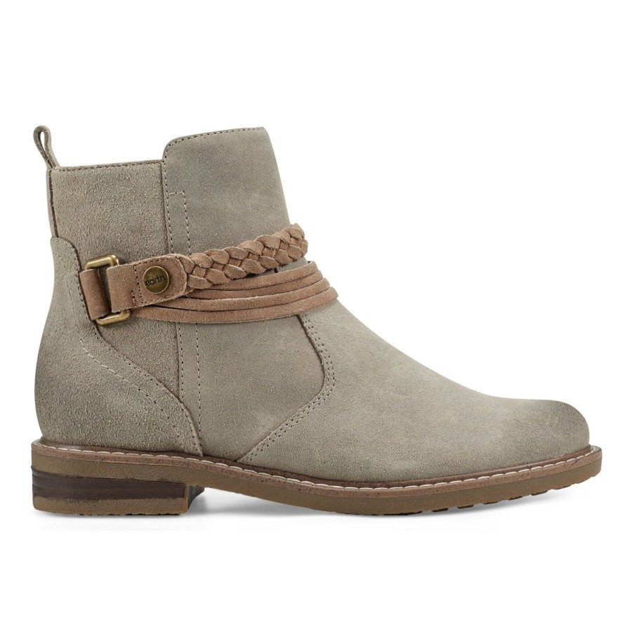 Boots & Booties Earth Shoes | Jeno Round Toe Casual Booties Taupe