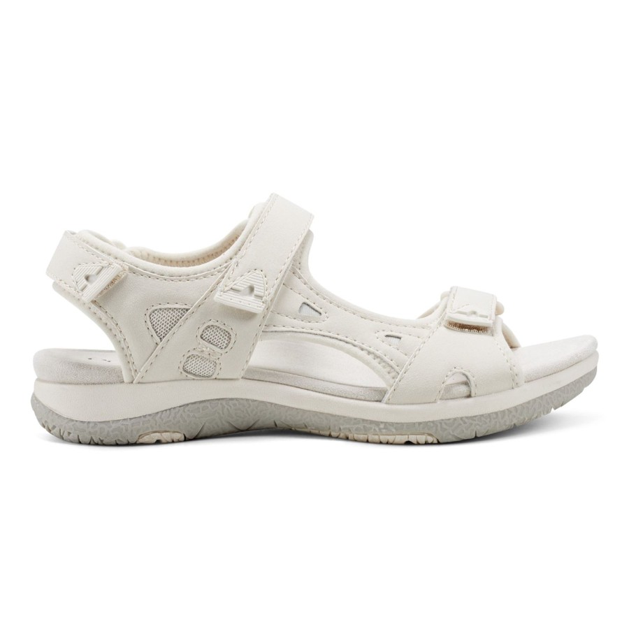 Casual Earth Shoes | Skylar Round Toe Lightweight Casual Flat Sandals Light Natural