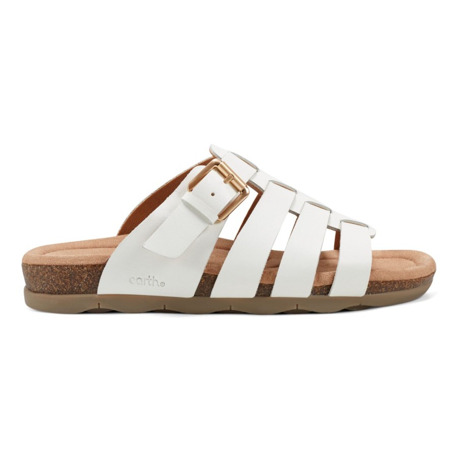 Casual Earth Shoes | Eresa Causal Fisherman Slip-On Sandals Ivory