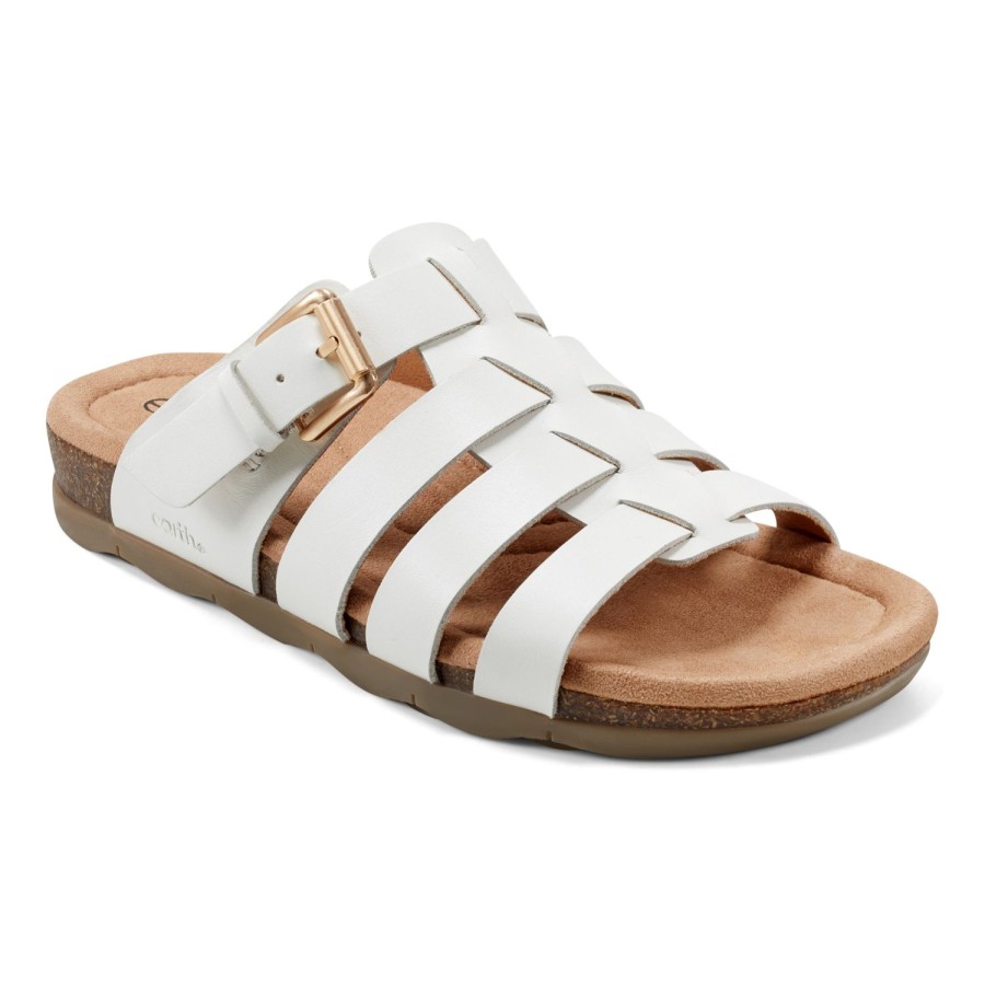 Casual Earth Shoes | Eresa Causal Fisherman Slip-On Sandals Ivory