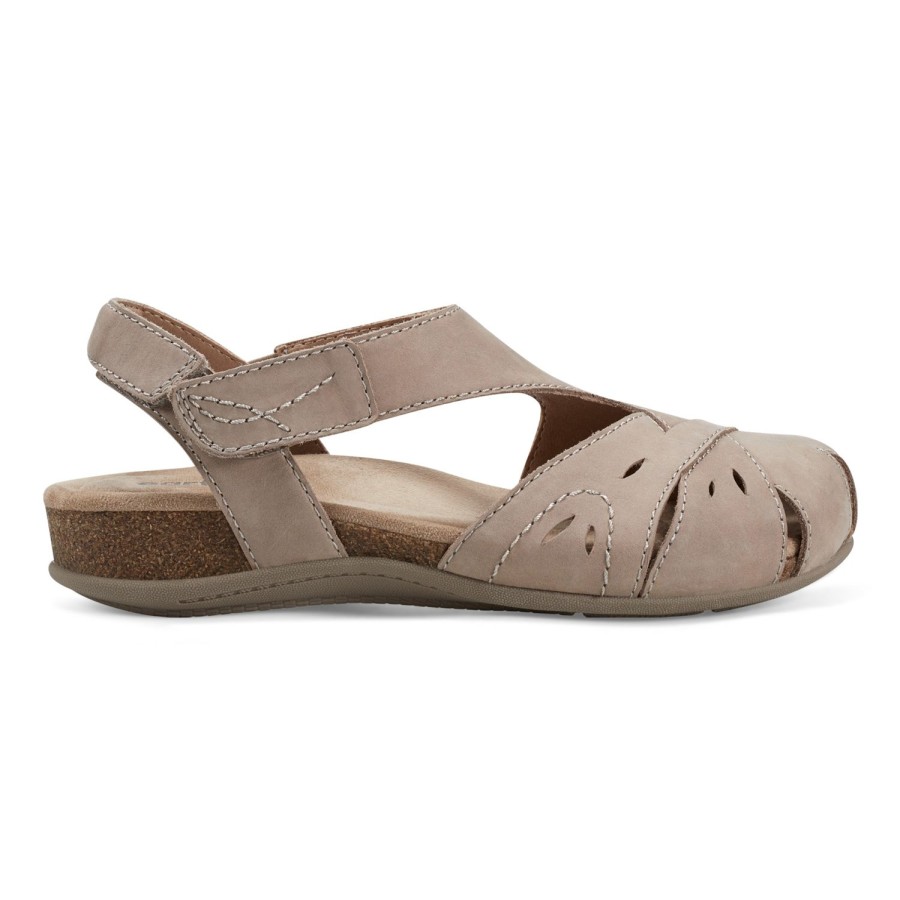 Casual Earth Shoes | Birdine Casual Round Toe Slip-On Sandals Ivory