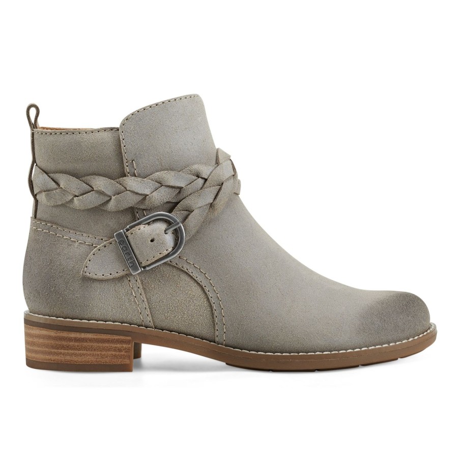 Boots & Booties Earth Shoes | Nicole Round Toe Casual Booties Brown